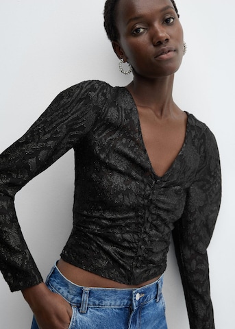 MANGO Blouse 'Gloria' in Zwart