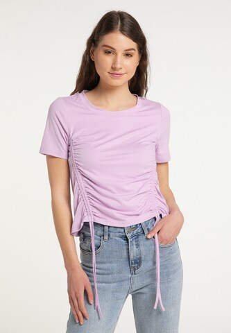T-shirt MYMO en violet : devant