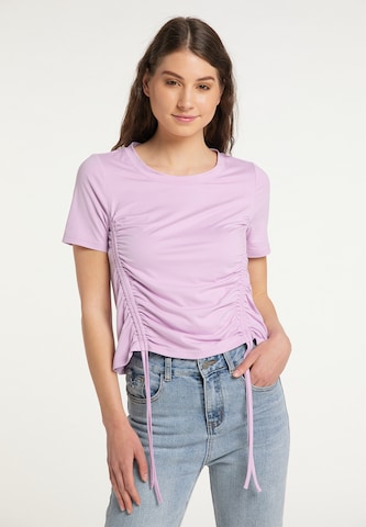 T-shirt MYMO en violet : devant