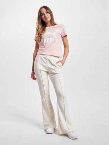 Flared Pantaloni 'Classics' di PUMA in bianco
