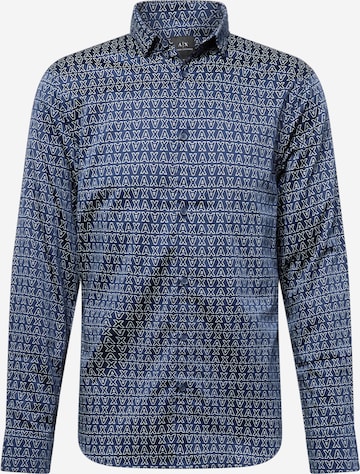 ARMANI EXCHANGE - Camisa en azul: frente