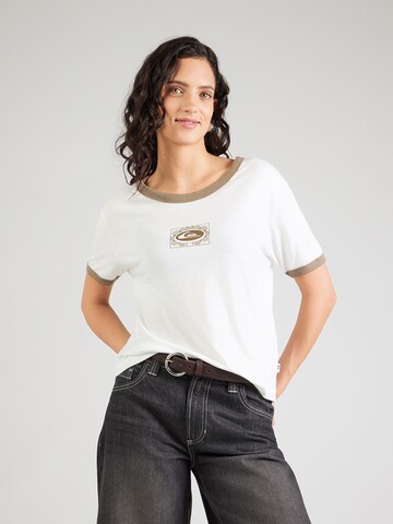 QUIKSILVER Tričko 'RINGERTEESCREEN' – bílá