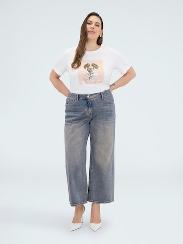 T-shirt Fiorella Rubino en blanc