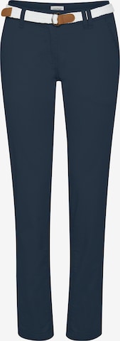 Oxmo Slim fit Chino Pants 'Chakira' in Blue: front