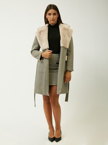 Influencer Between-Seasons Coat in Grey