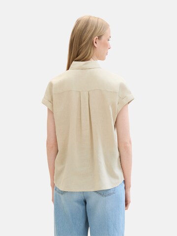 TOM TAILOR Bluse in Beige