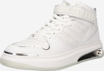 Karl Lagerfeld High-Top Sneakers 'ELEKTRO' in White: front