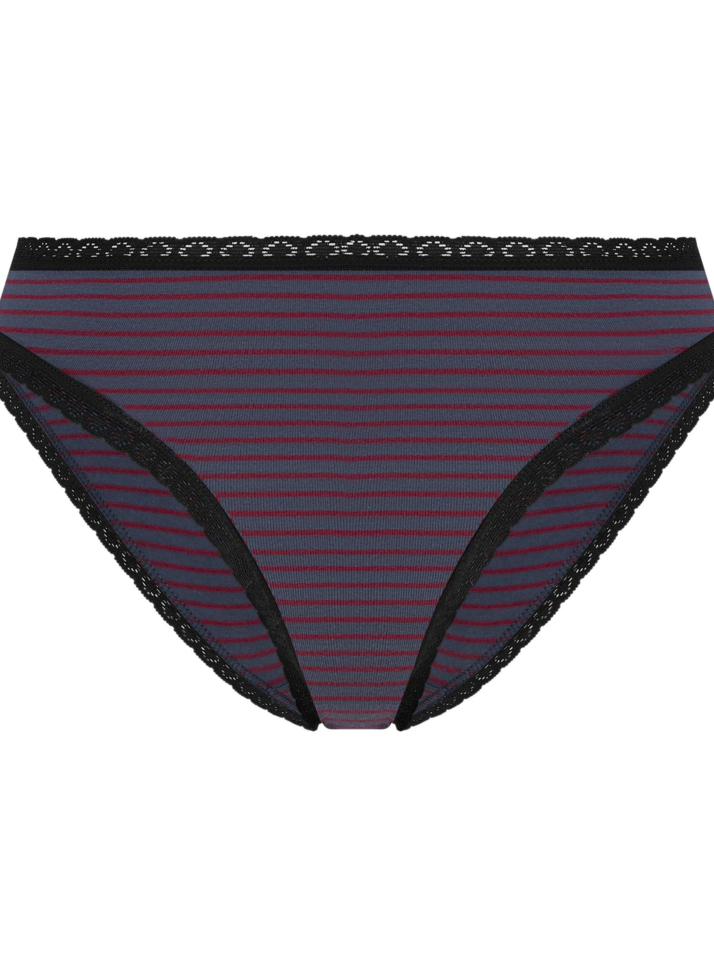 Albero Natur Slip 'Damen Bio Baumwoll Slip mit Spitze'‌‌‌‌‌‌‌‌‌‌ in Blau: Vorderseite