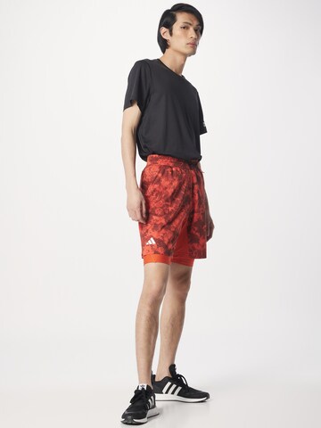 regular Pantaloni sportivi 'Paris Heat.Rdy 2-In-1' di ADIDAS PERFORMANCE in rosso