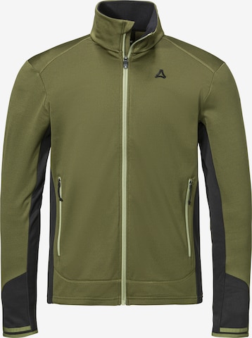 Schöffel Athletic Fleece Jacket 'Milagle' in Green: front
