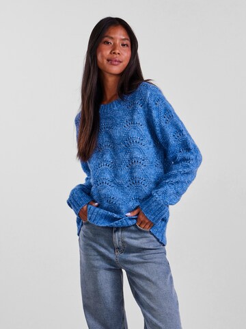 PIECES Sweater 'Bibbi' in Blue: front