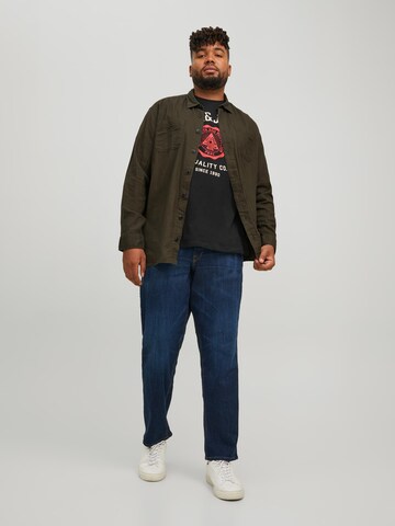 Jack & Jones Plus Regular Fit Hemd 'Logan' in Grün