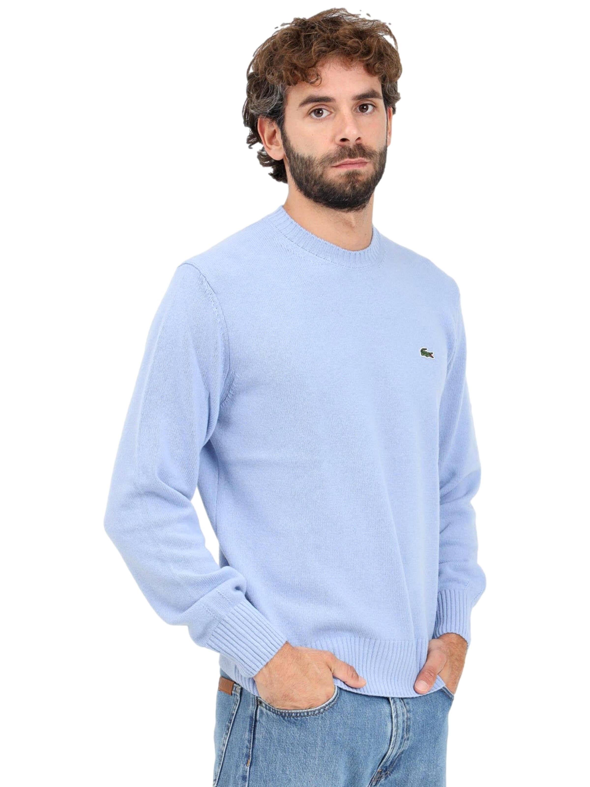 LACOSTE Sweater in Blue: front