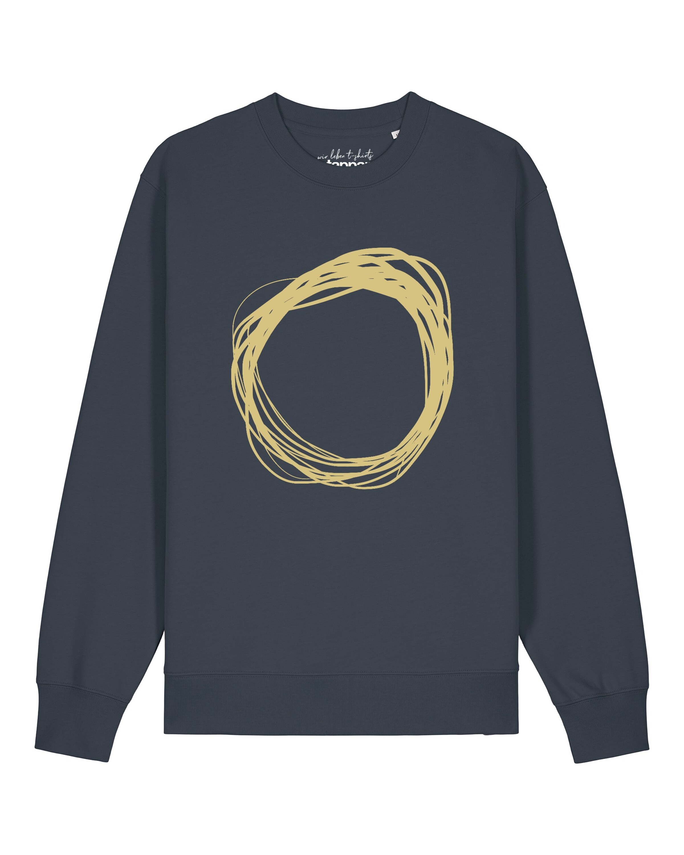 Watapparel Sweatshirt 'Kreis' in Grijs: voorkant