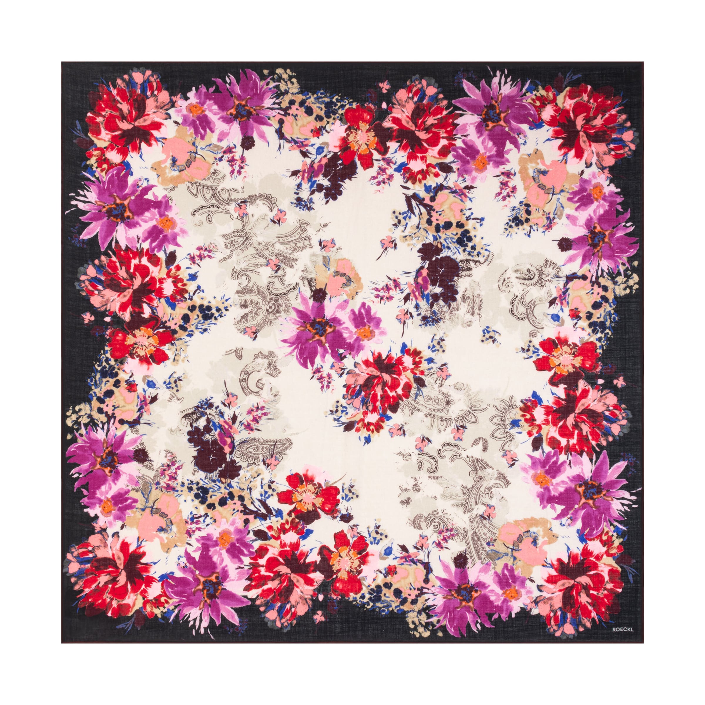 Roeckl Doek 'Blooming Harmony' in Gemengde kleuren: voorkant