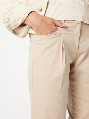 BRAX Regular Trousers with creases 'Maron' in Beige