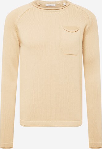 Pullover di KnowledgeCotton Apparel in beige: frontale