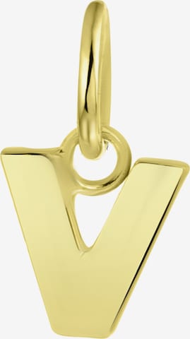 Lucardi Pendant in Gold: front