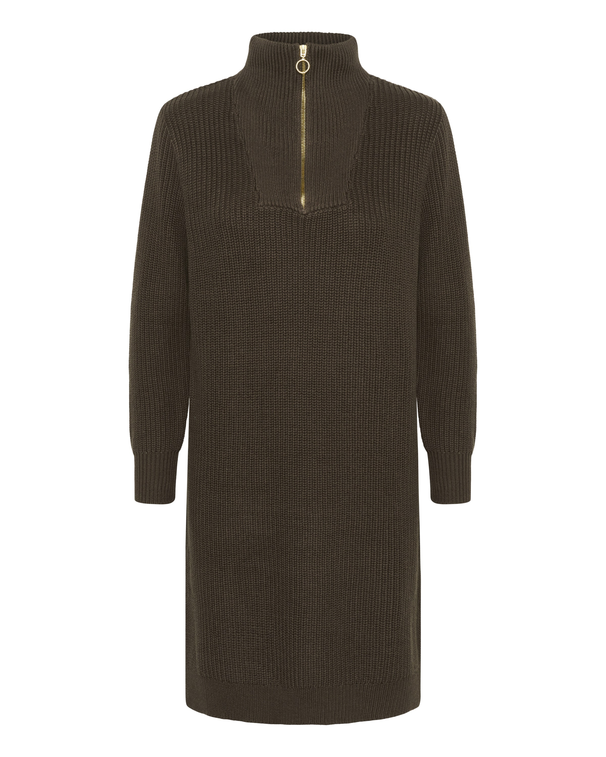 Kaffe Kleid 'Lioa' in Braun: Vorderseite