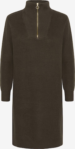Kaffe Gebreide jurk 'Lioa' in Bruin: voorkant