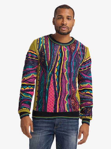 Carlo Colucci Sweater 'Catizone' in Mixed colors: front