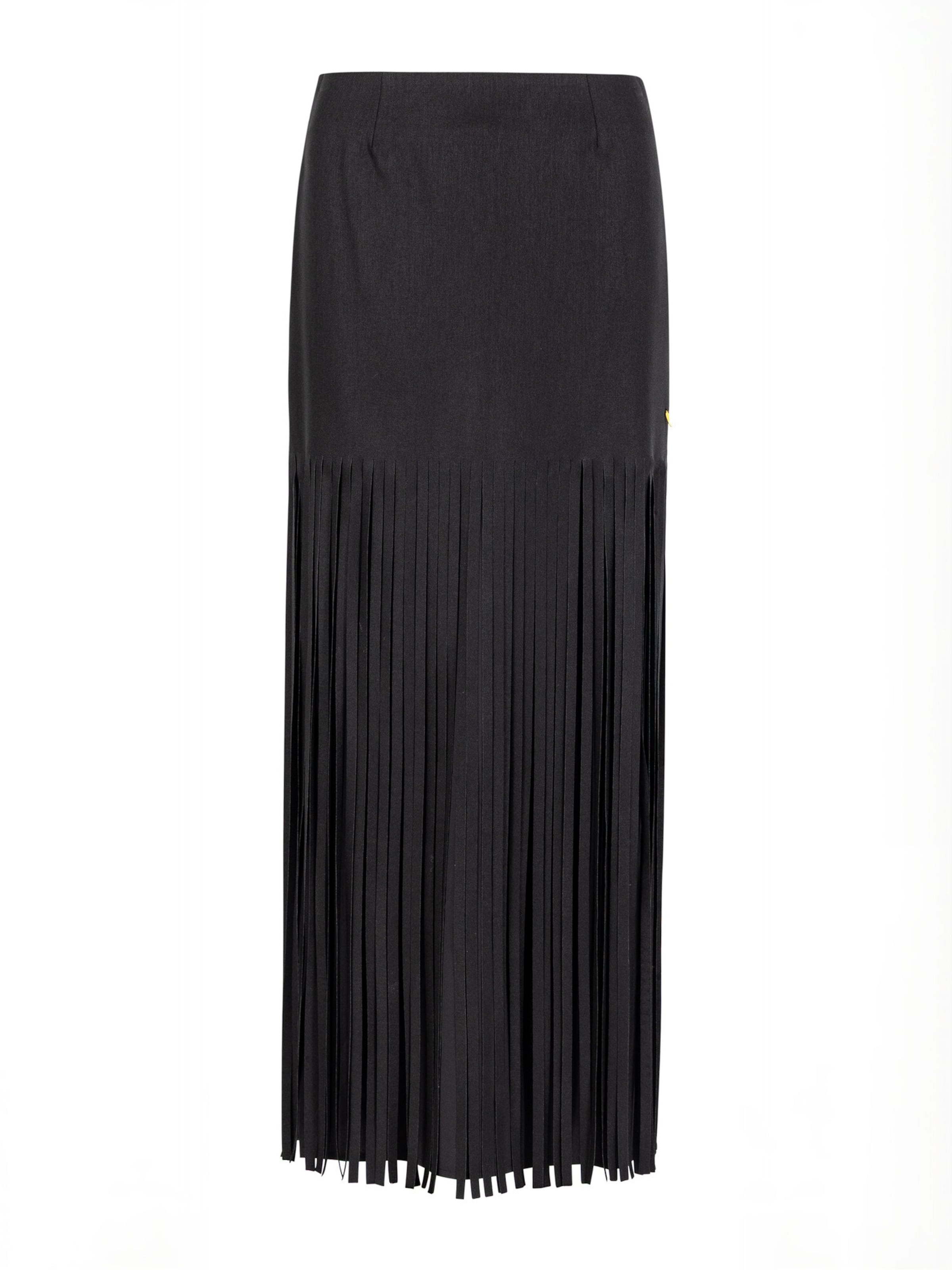 Coster Copenhagen - Saia ' Fringe ' em preto: frente