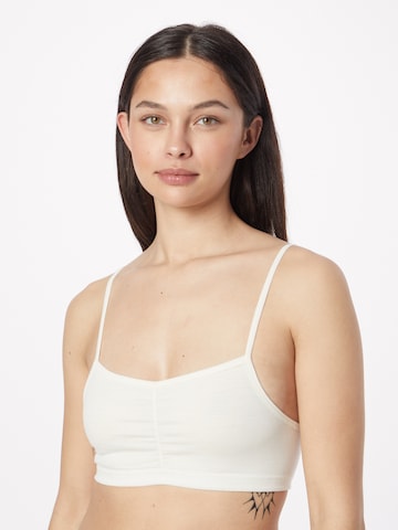 super.natural Bralette Sports Bra in White: front