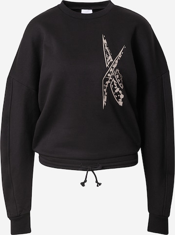 Reebok - Sweatshirt de desporto 'Safari' em preto: frente