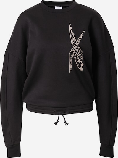 Reebok Sport Sportsweatshirt 'Safari' in hellgrau / schwarz, Produktansicht