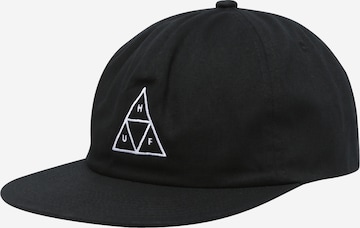 Casquette HUF en noir : devant