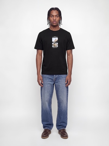 JACK & JONES Μπλουζάκι 'JORFREDERIKSBERG' σε μαύρο: μπροστά