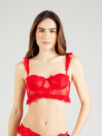 ETAM Balconette Bra 'INSTANT' in Red: front