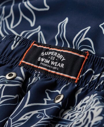 Superdry Zwemshorts in Blauw