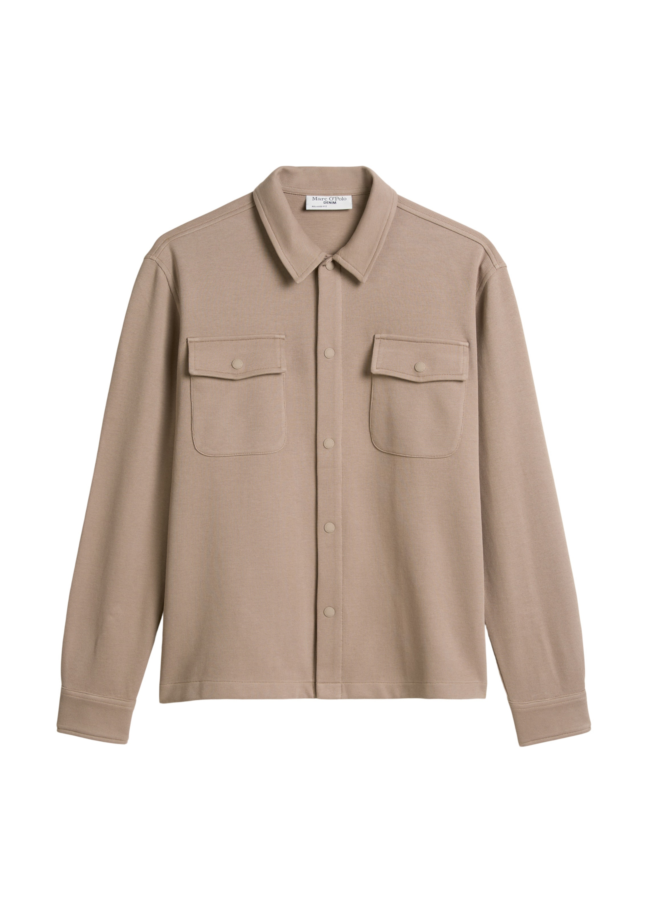 Marc O'Polo DENIM Sweatvest in Bruin: voorkant