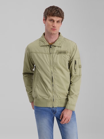 TIMEZONE Between-Season Jacket 'Light' in Green: front