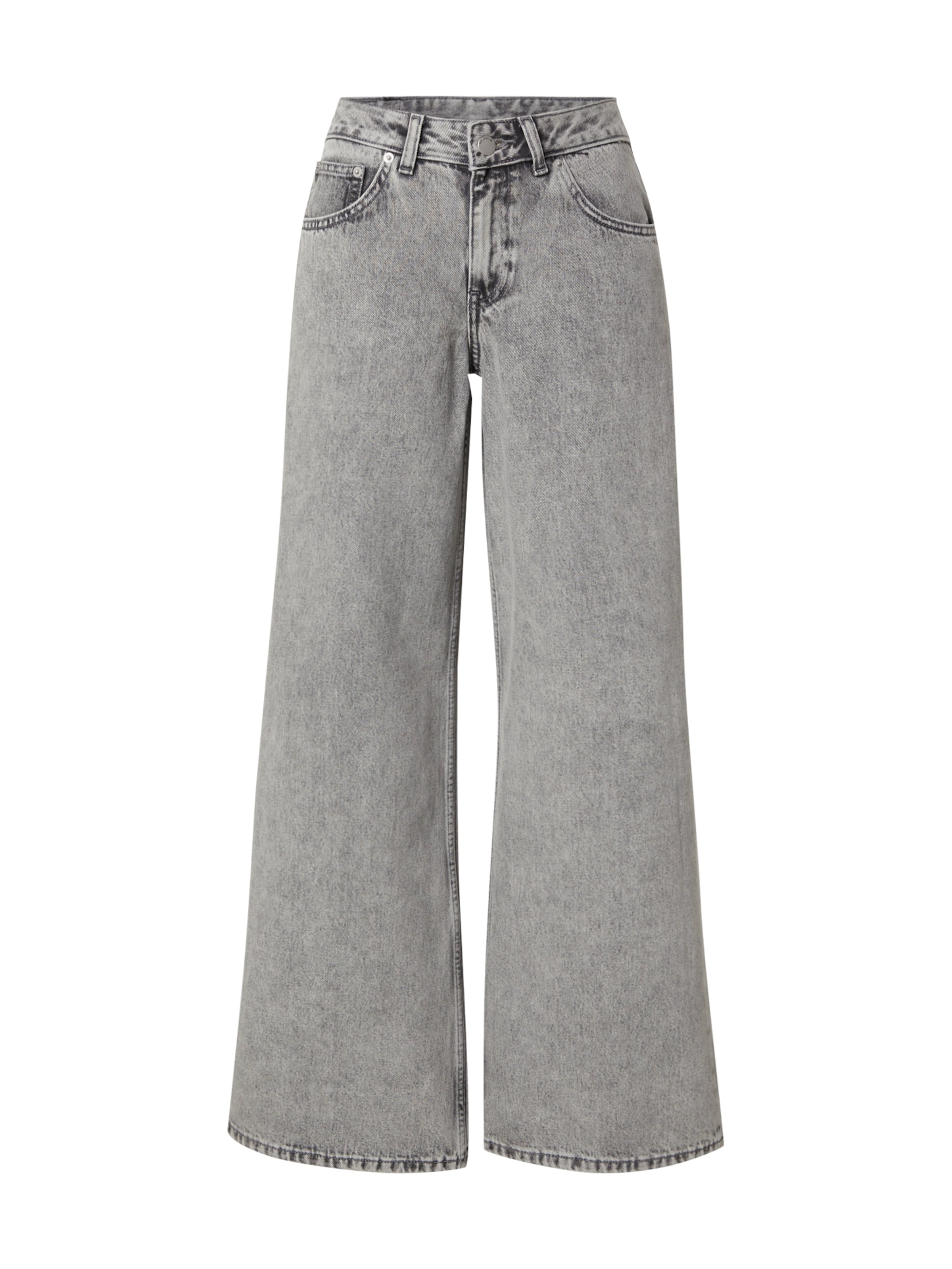 Dr. Denim Wide leg Jeans 'Rhue' in Grey: front