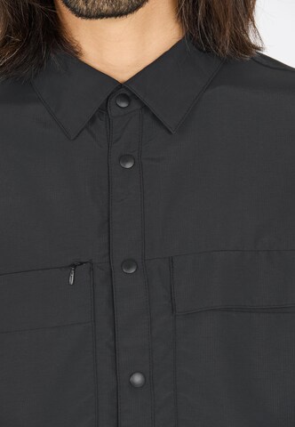 Whistler Regular fit Athletic Button Up Shirt 'Elm' in Black