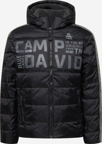 Veste d’hiver CAMP DAVID en noir : devant