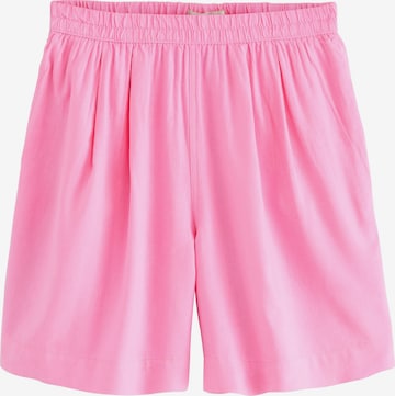 Nextregular Hlače s naborima - roza boja: prednji dio