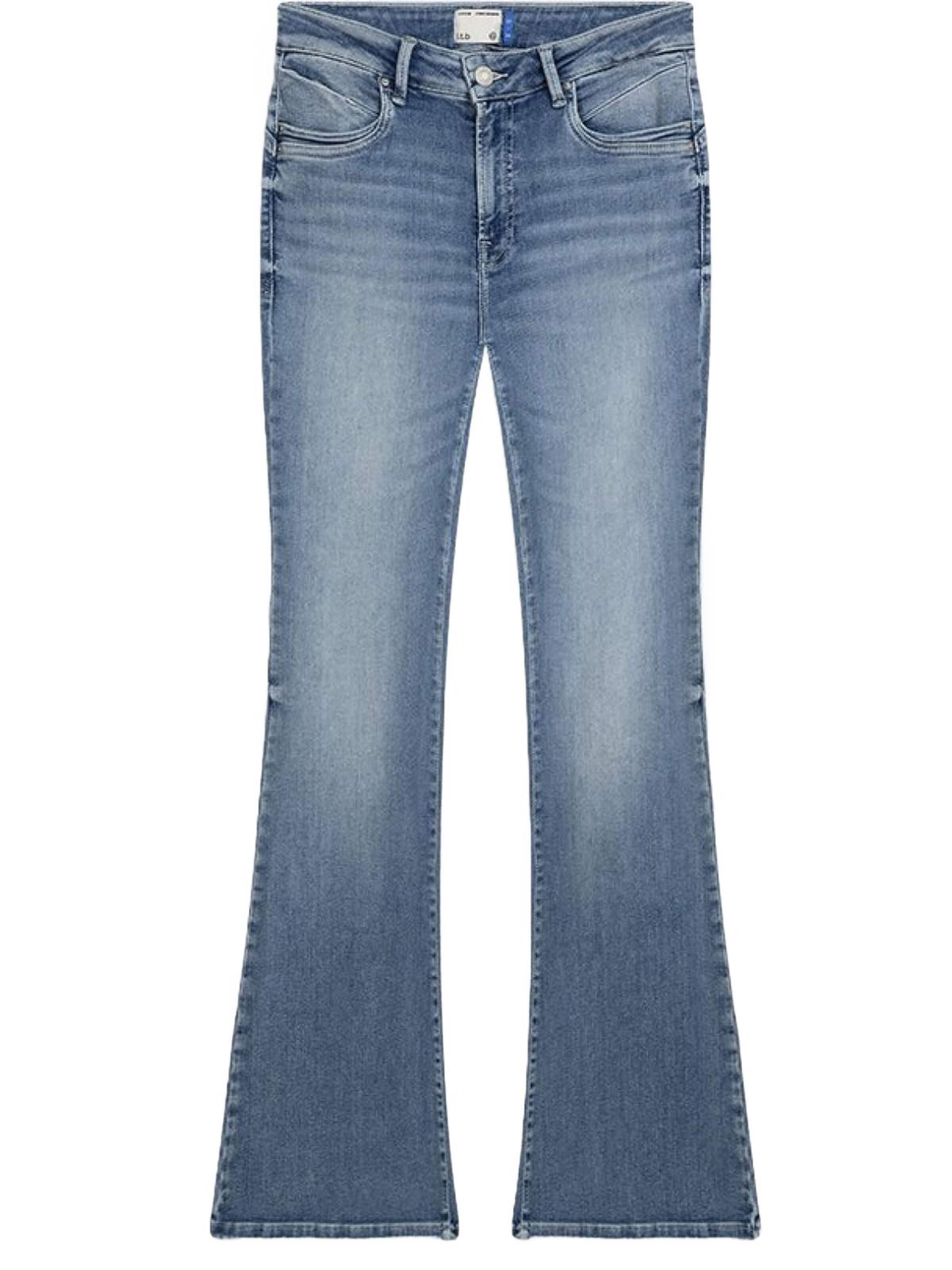 LTB Jeans Flared Jeans 'LTB Jeans Novı High Waist Flare Leg Jeanshose' in Blauw: voorkant
