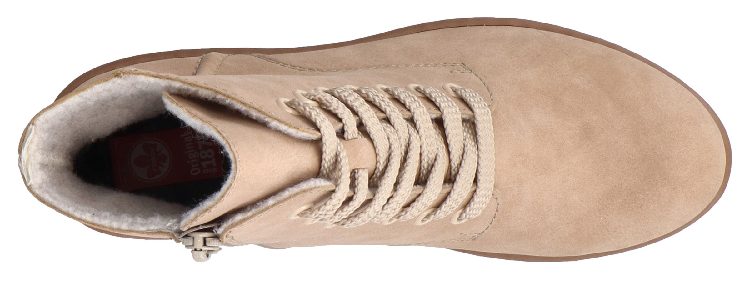 Rieker Schnürstiefelette in Beige