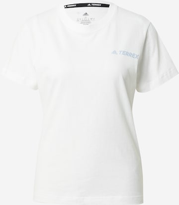 ADIDAS TERREX - Camiseta funcional en blanco: frente