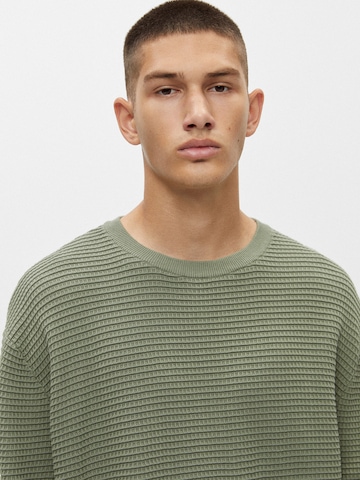Pull&Bear Sweatshirt i grön