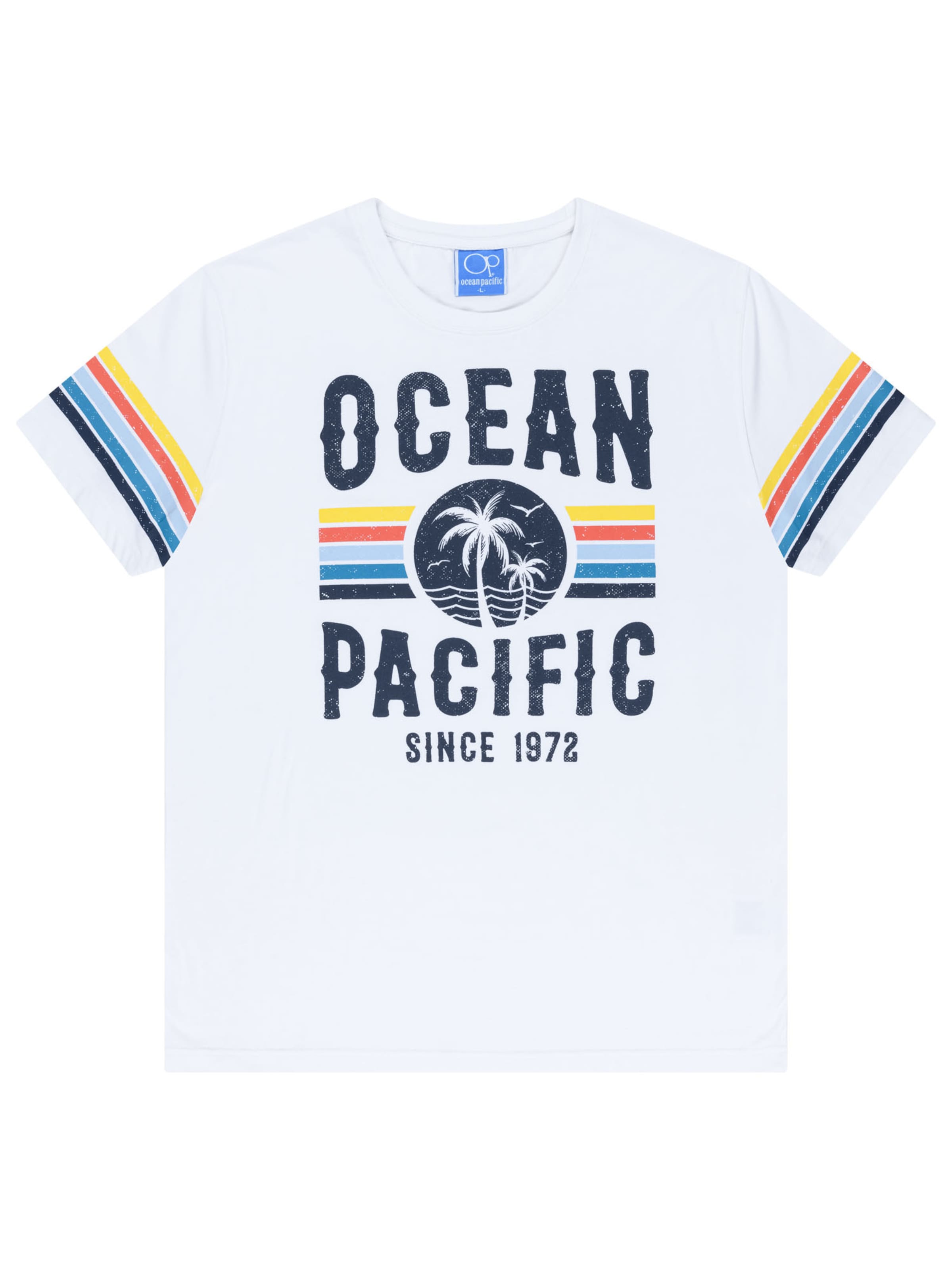 Ocean Pacific Shirt 'Tiderush' in Wit: voorkant