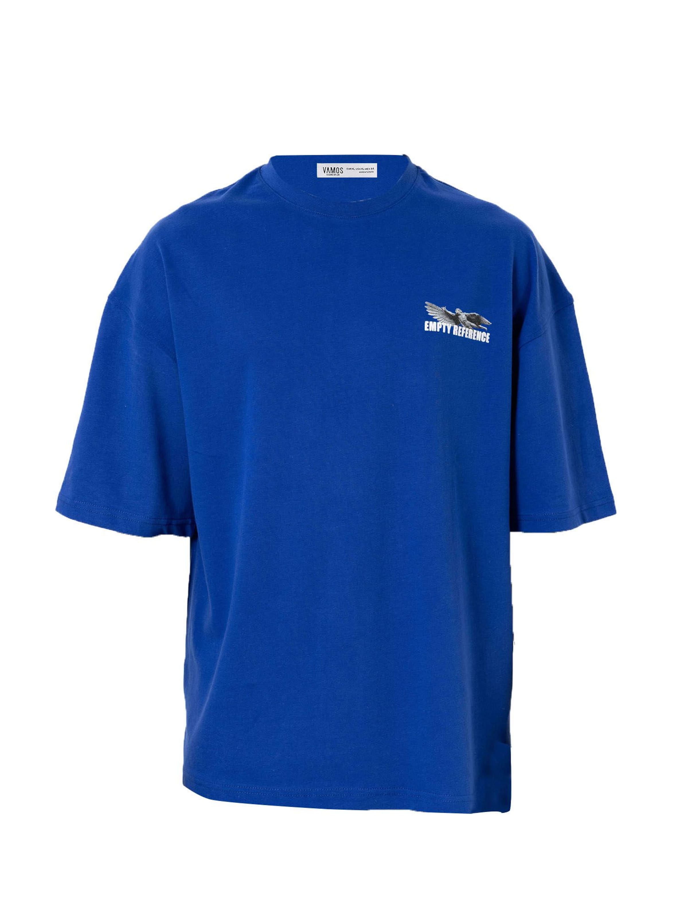 zils VAMOS CLO T-Krekls: no priekšpuses