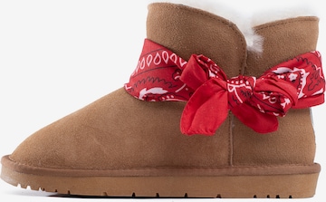 Gooce - Botas de neve 'Willow' em castanho: frente