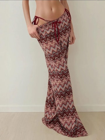 Hiccup - Perna larga Calças em vermelho: frente