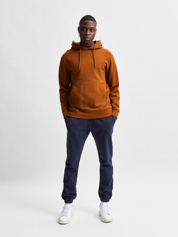 SELECTED HOMME - Sweatshirt 'Jackson' em castanho