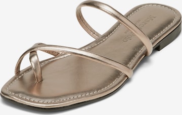 Marc O'Polo Mules in Gold: front