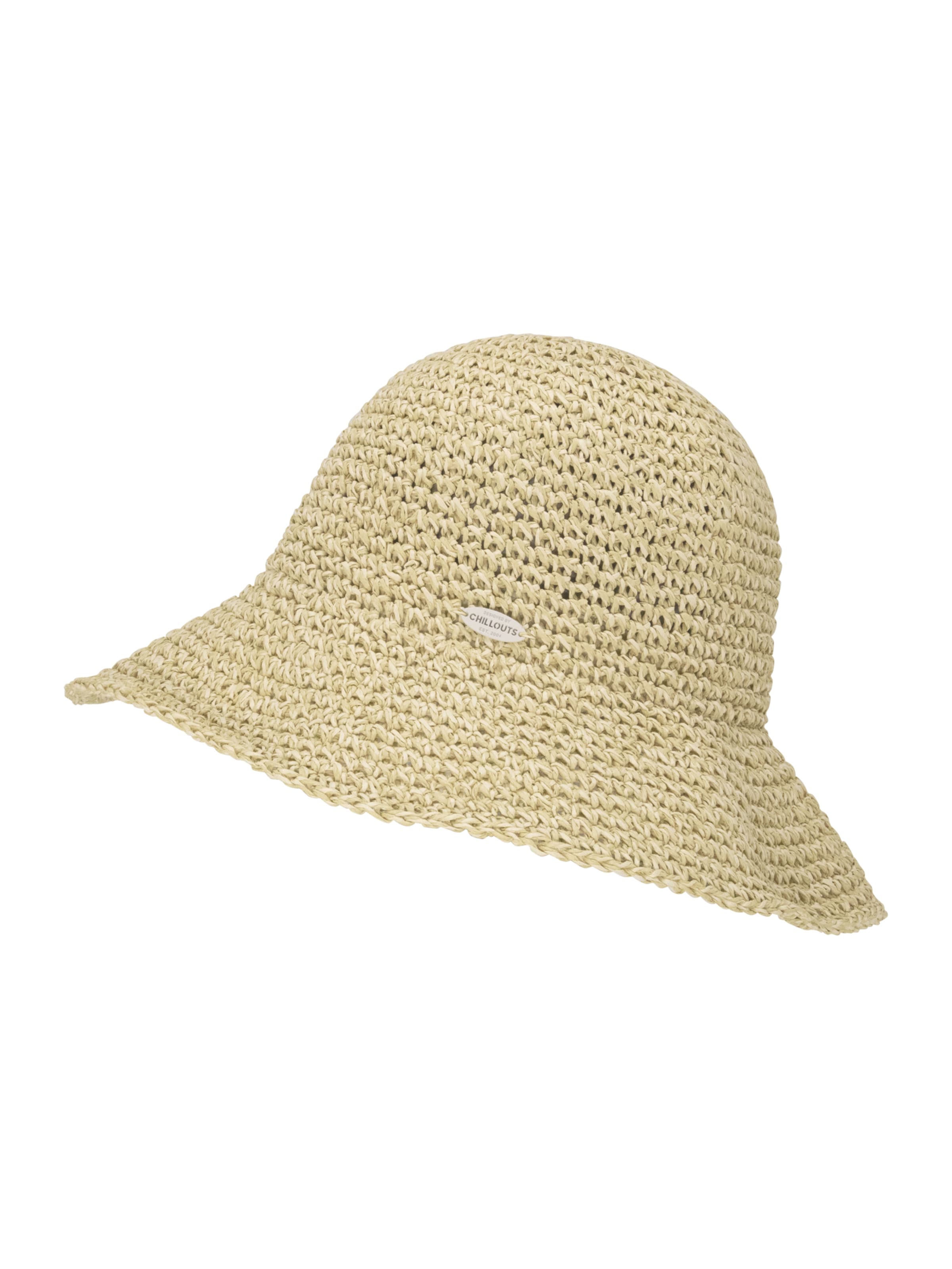 Pălărie 'Mahina' de la chillouts pe bej: față